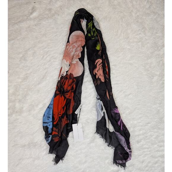 Jonathan Saunders Cashmere Modal Scarf in Peony Multicolor - Picture 7 of 9